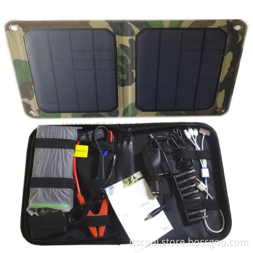 Solar Panel Car Starter with Battery